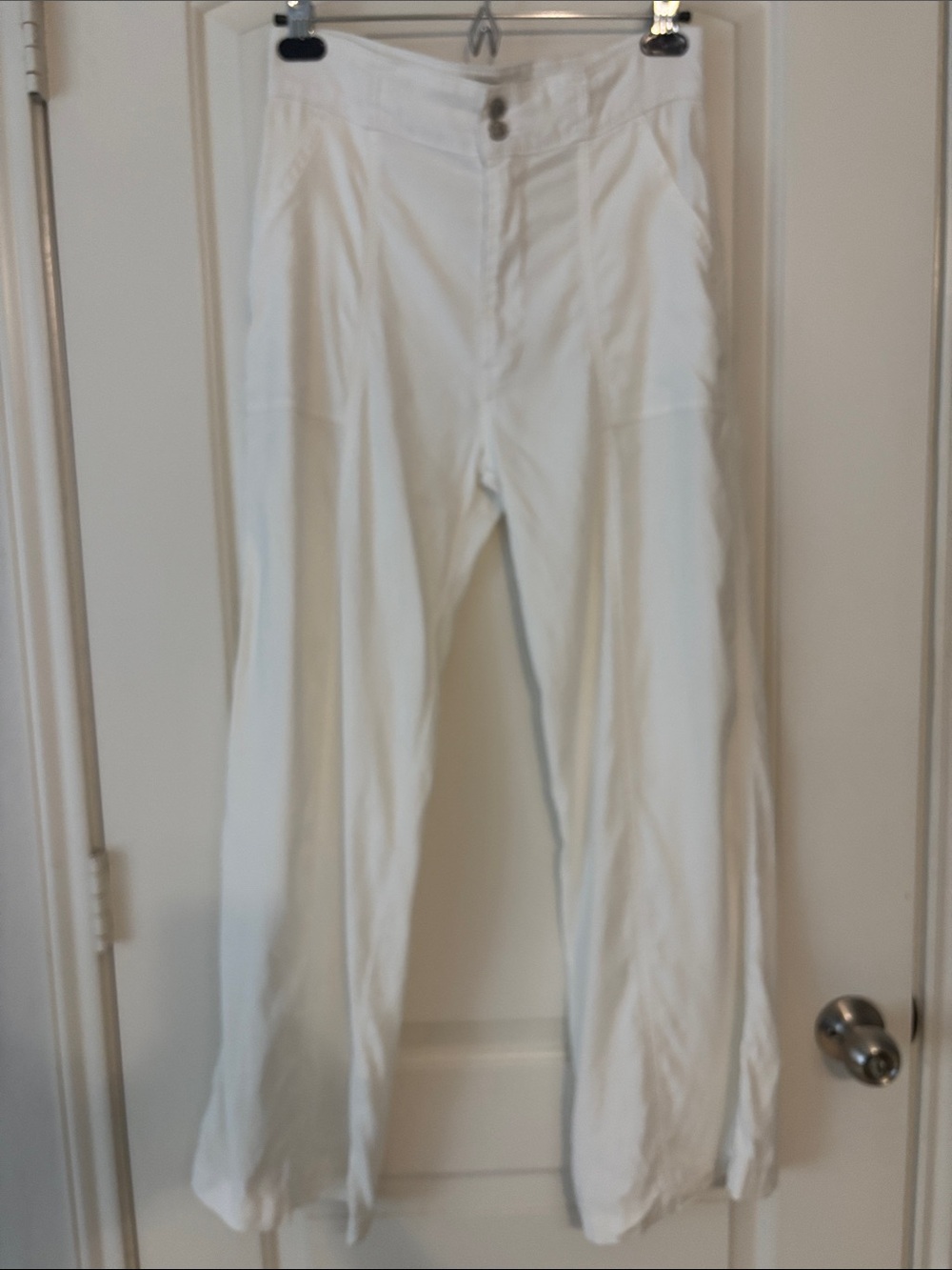 Hudson Jeans High-Rise White Wide-Leg Women's Jeans